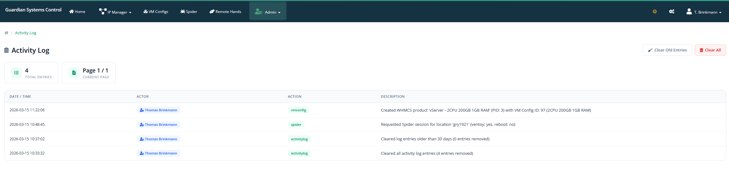 ActivityLog